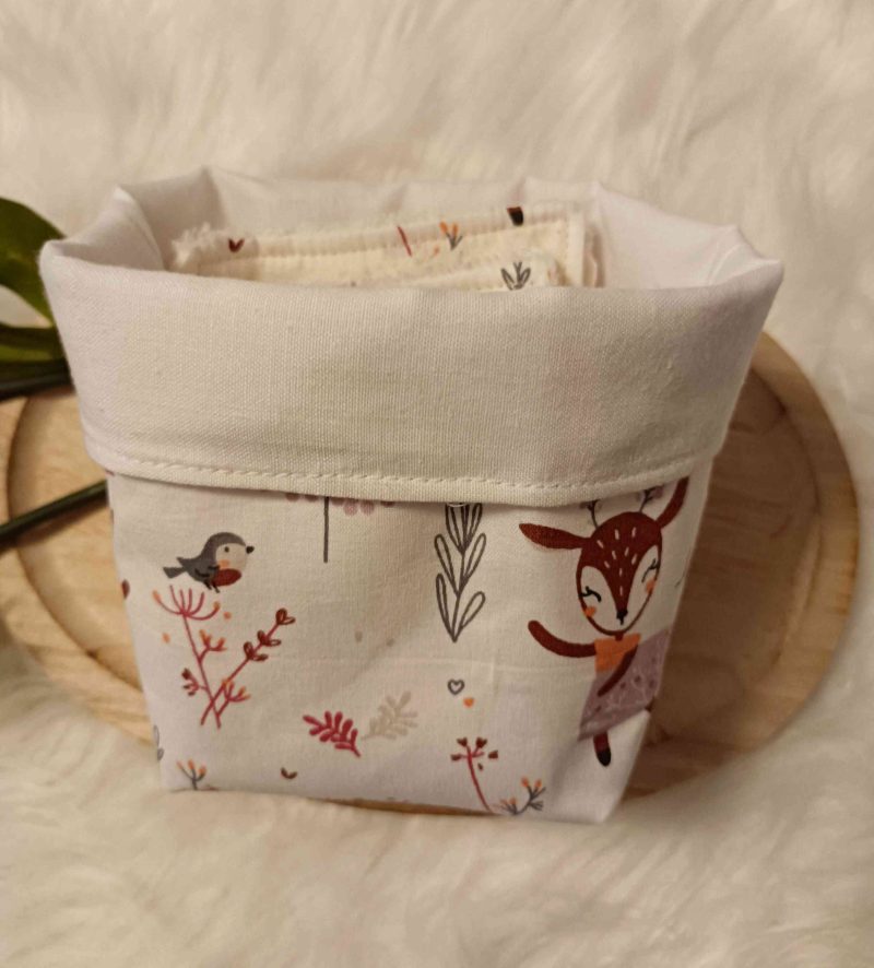 Lingettes lavables + panier Animaux dansants (en stock)