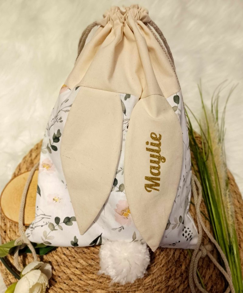Sac pochon lapin
