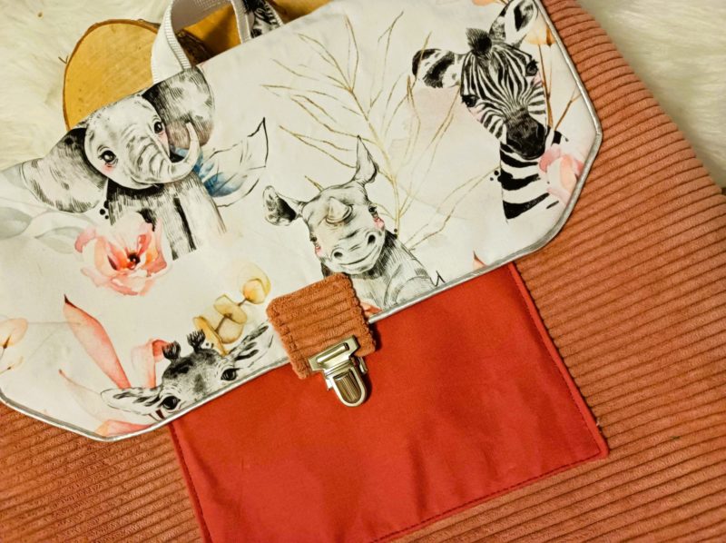 Cartable maternelle Savane rose (en stock)