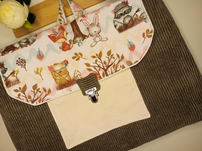 Cartable maternelle Lapin en forêt (en stock)