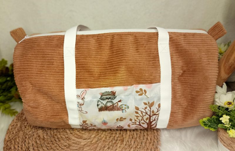 Sac Polochon Lapins en forêt (en stock)