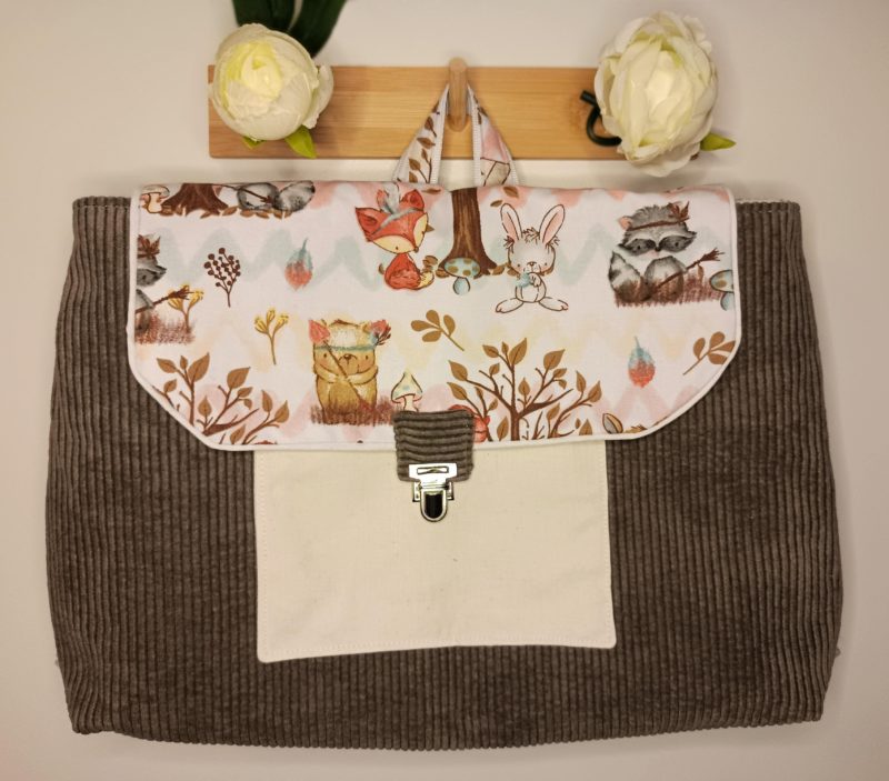 Cartable maternelle Lapin en forêt (en stock)