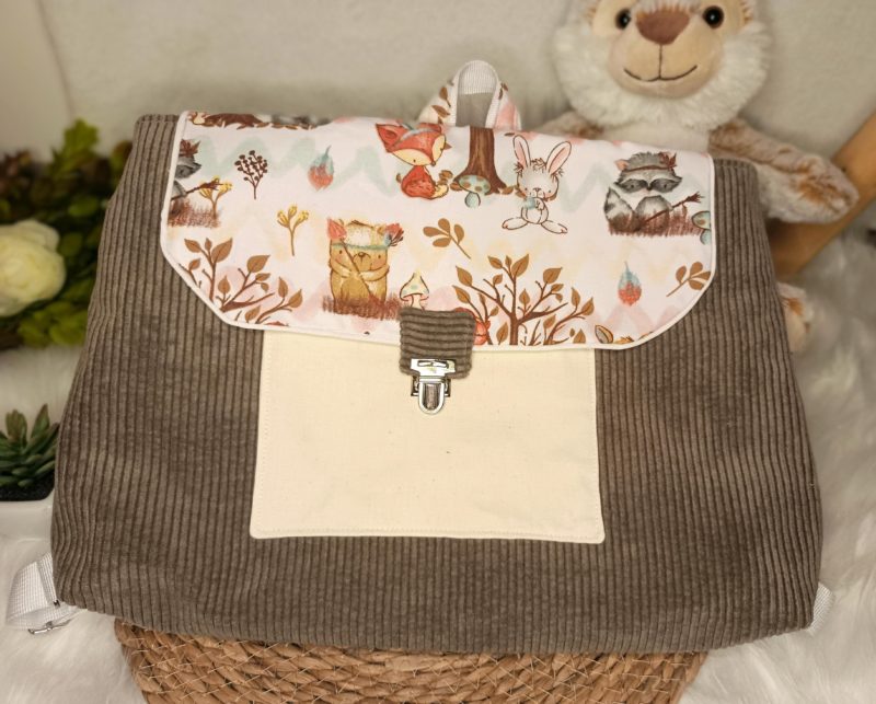 Cartable maternelle Lapin en forêt (en stock)