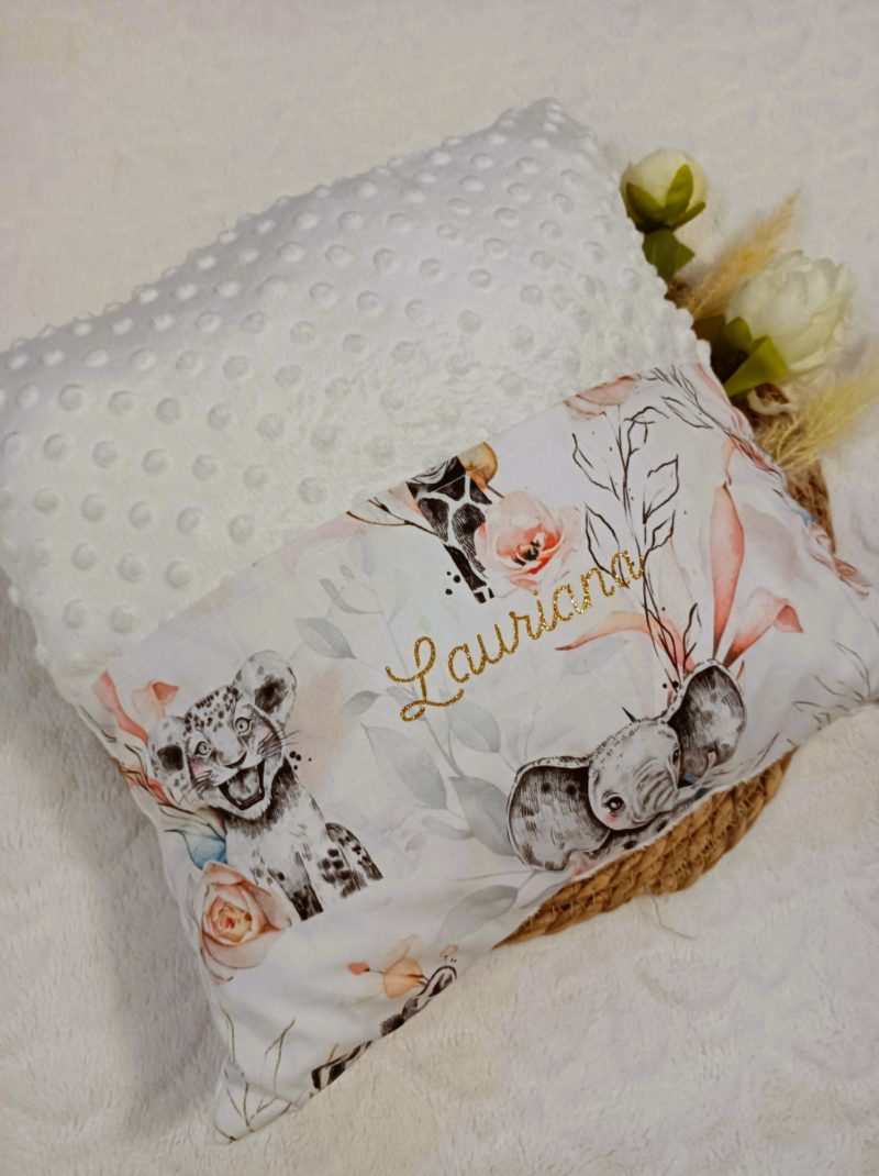 Coussin range doudous (minky)